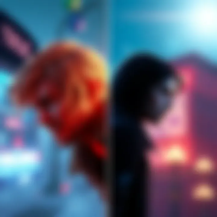 A split image showing scenes from True Colors and Until Dawn side by side, highlighting similarities in storytelling and settings.