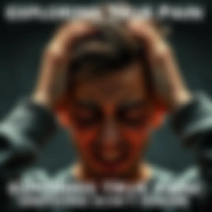 A person with a pained expression, holding their head as if experiencing emotional distress