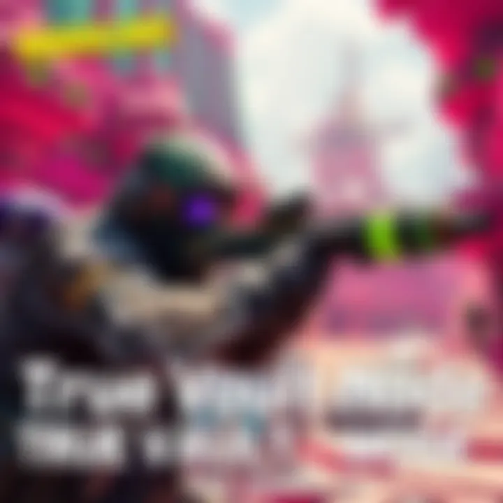 True Vault Hunter Mode Gameplay A player character in True Vault Hunter Mode aiming a new weapon in a vibrant Borderlands environment