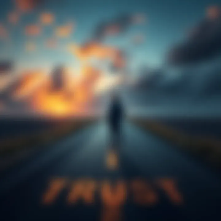 A person standing at a crossroads, looking contemplative as they consider their options, symbolizing intuition in decision-making.