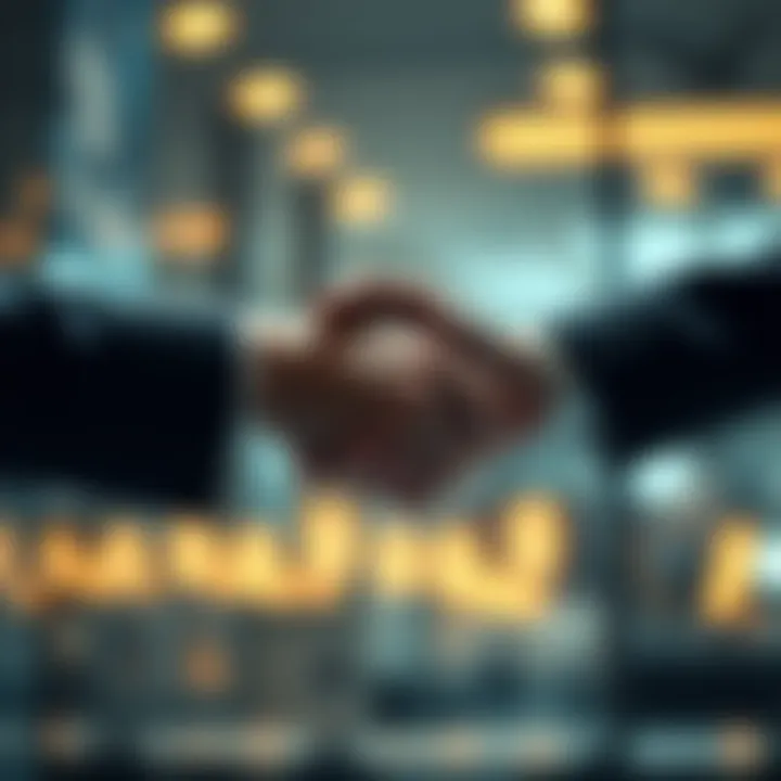 A person shaking hands with another, symbolizing trust and reliability in relationships.