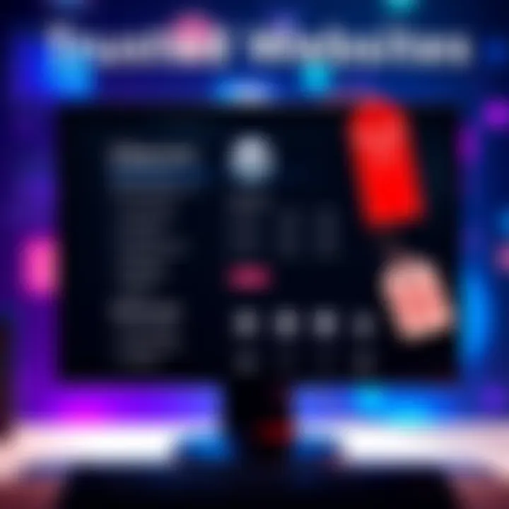 A computer screen displaying a list of reputable websites for buying Steam keys, alongside gaming icons and a discount tag.