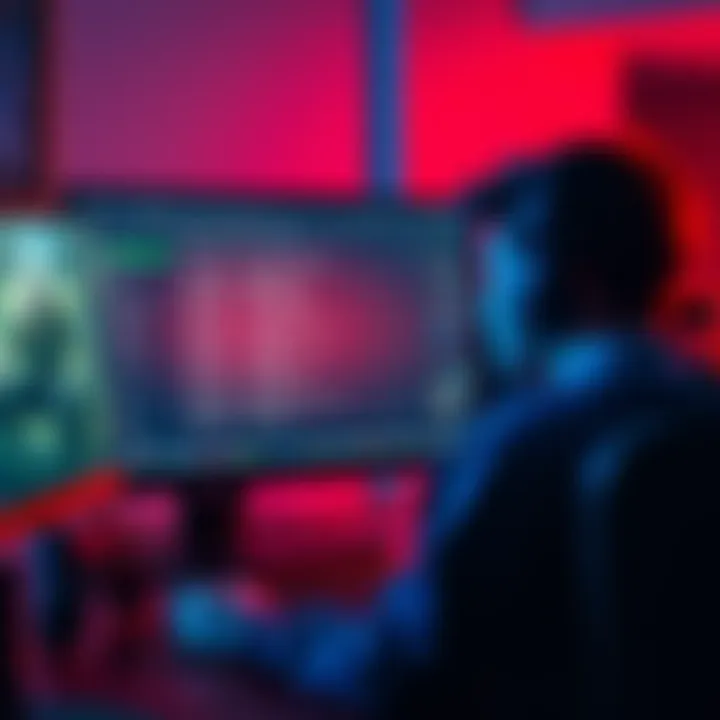 A gamer looking at a computer screen with a list of safe websites for purchasing Steam keys.