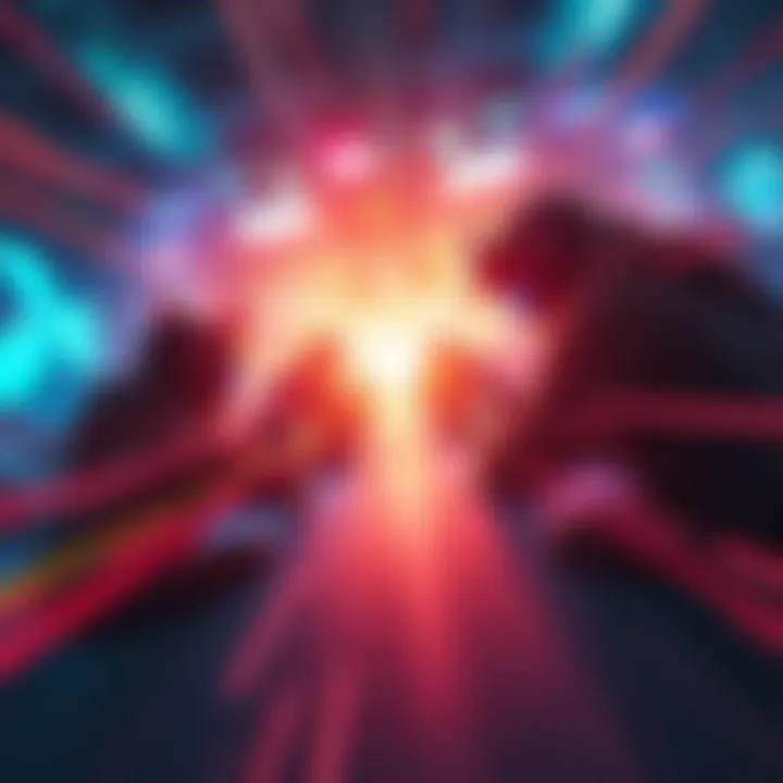 A fast-paced gaming scene showing players competing in a turbo ranked match, highlighting speed and excitement.