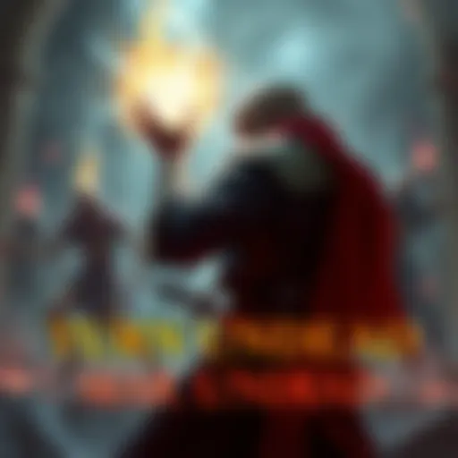 A cleric using Turn Undead against a group of undead creatures, with a glowing aura and energy effects visible, while another spell, Sear Undead, is ready to unleash damage