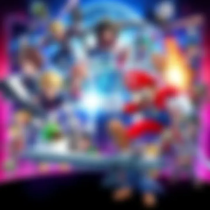 Turn-Based Combat Games A collage of characters from turn-based games like Persona 5 Royal and Mario + Rabbids, showcasing vibrant visuals and action scenes.