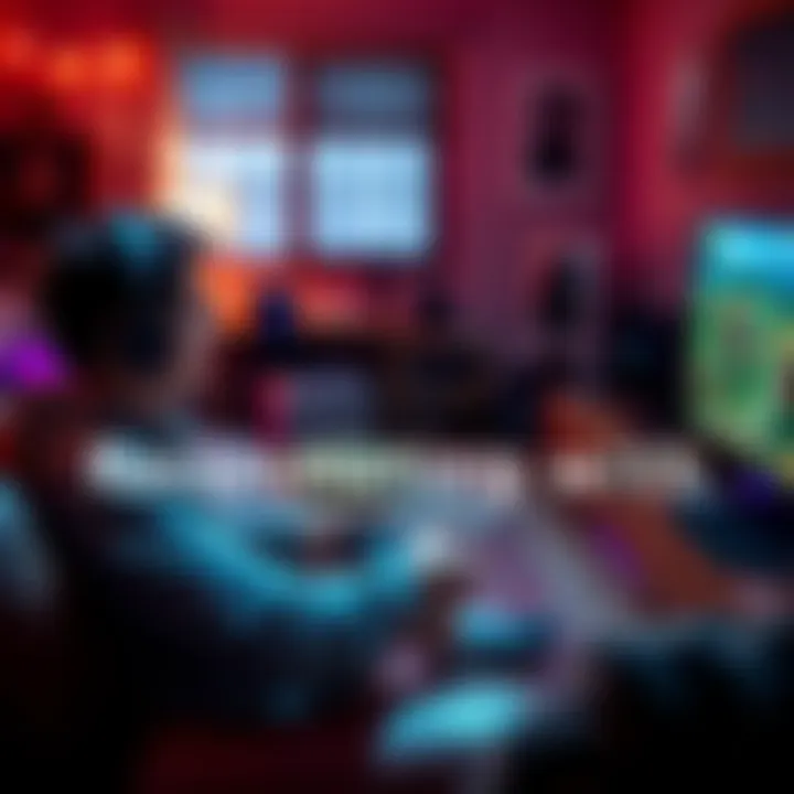 Player enjoying a turn-based game A gamer focused on a turn-based strategy game, sitting in a cozy room with a controller in hand, immersed in gameplay.