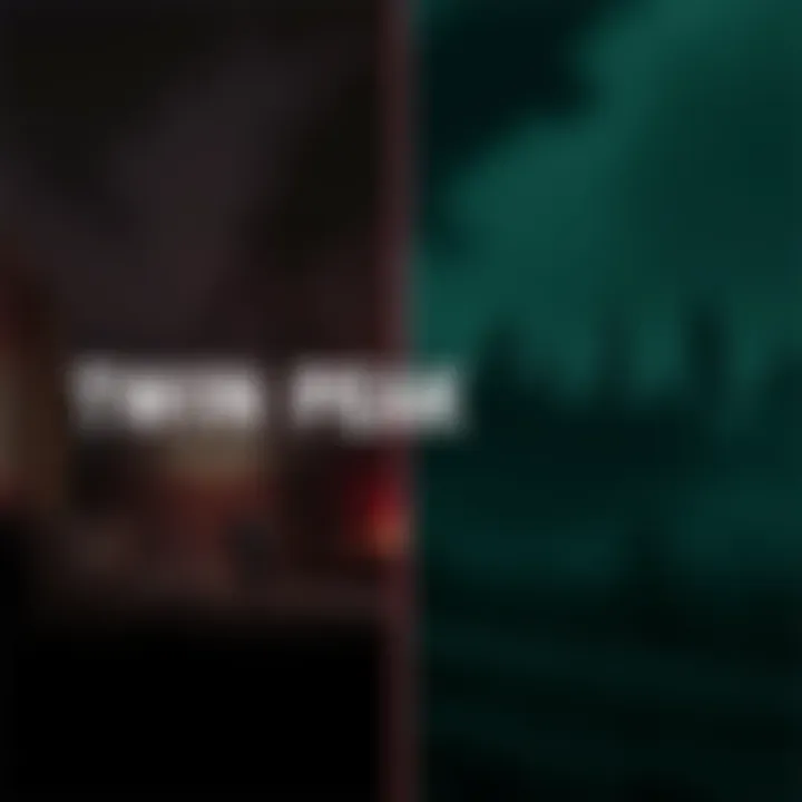 A side-by-side image showing scenes from the second Twin Peaks game and the final season of the Twin Peaks show, highlighting their similar narrative elements and aesthetic style.