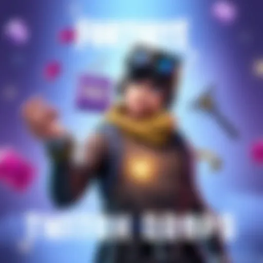 A character holding Twitch drops in one hand and Fortnite items in the other, looking confused about their use