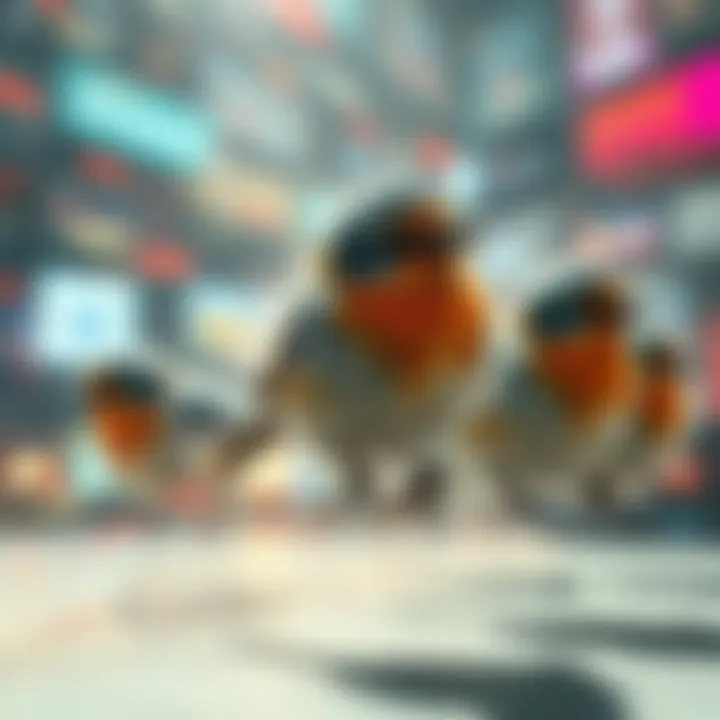A group of Twitchers slowing down while surrounded by a shimmering stasis effect, illustrating the clash between speed and stillness.