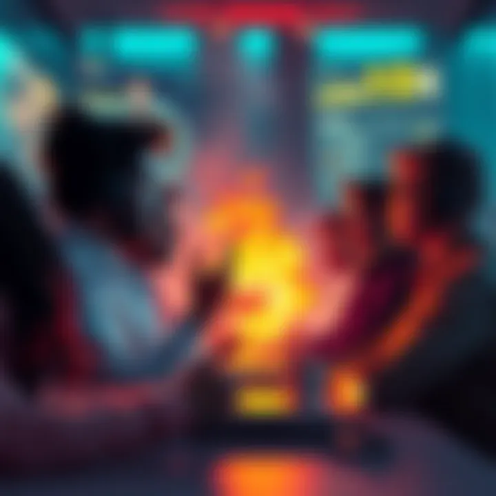 Debate on Twitter People arguing about MR and Overwatch on Twitter, showing heated discussions with emotional reactions.