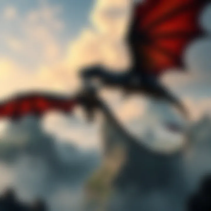 Two Elder Dragons Two majestic elder dragons soar above a fantastical landscape, showcasing their unique features and connections in gaming lore.