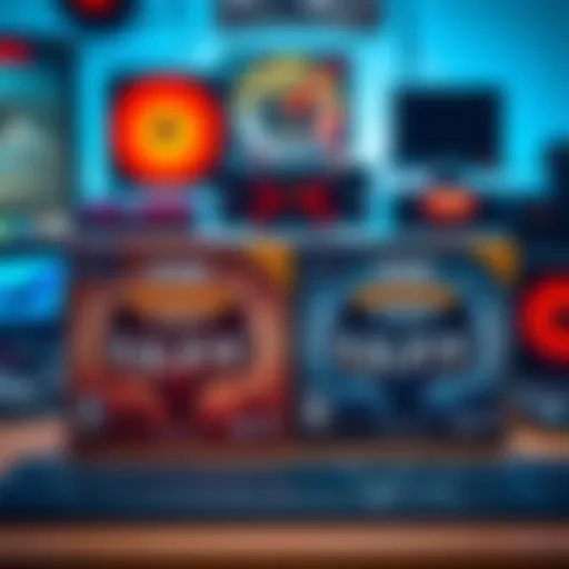 Two New Game Expansions A gaming setup with two game boxes labeled as new expansions on a desk, featuring gaming gear in the background.