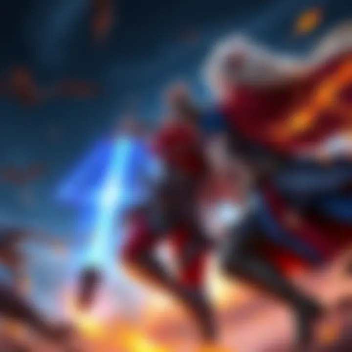 Two gamers engaged in an online co-op action-RPG battle on PC, showcasing vibrant character designs and dynamic combat.