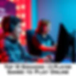 Two friends enjoying an engaging online game together on their computers