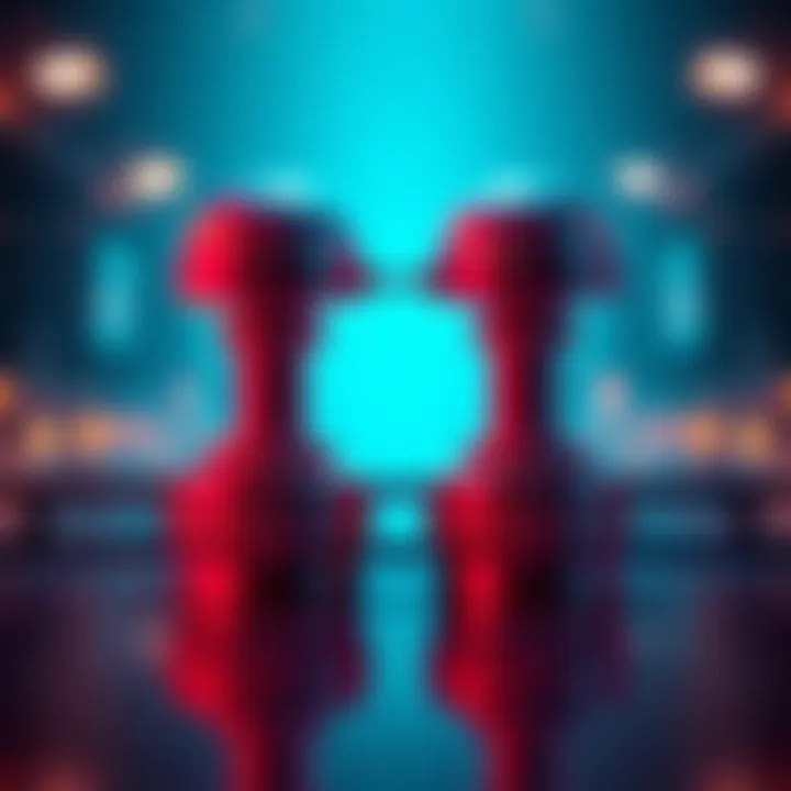 A visual representation of two posts merging together, symbolizing their themes connecting, with arrows indicating the flow of ideas between them.