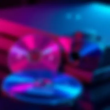 A pair of Blu-ray discs placed next to a PS4 console, illustrating the dual disc packaging for a game