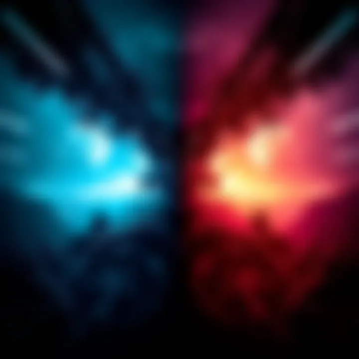 Two pictures taken at the same time, showing different scenes that create a visual clash