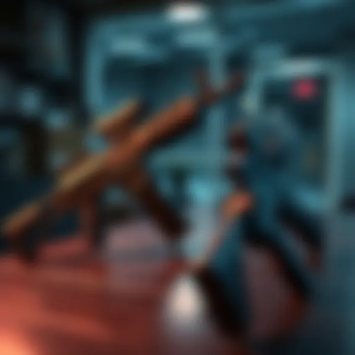 Two RPK LMGs on a table Comparison of two RPK LMG variants highlighting different reload times