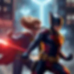 A hero and sidekick working together, showcasing their unique roles in a story.