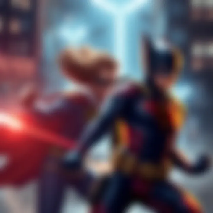 A hero and sidekick working together, showcasing their unique roles in a story.