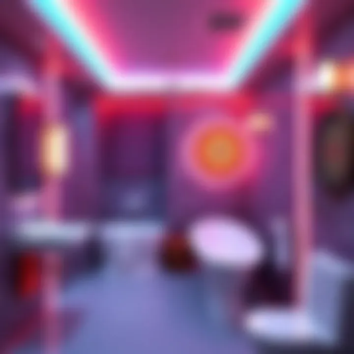 Intimate bathroom setup showcasing unique design at Tyger Claws Casino