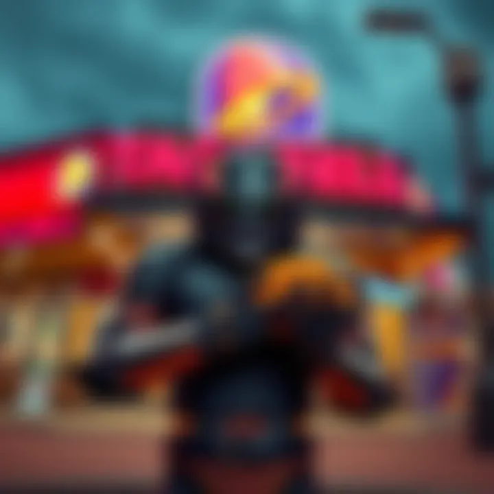 Tyl Regor stands in front of a Taco Bell restaurant, smiling and holding a taco, symbolizing his new career move.