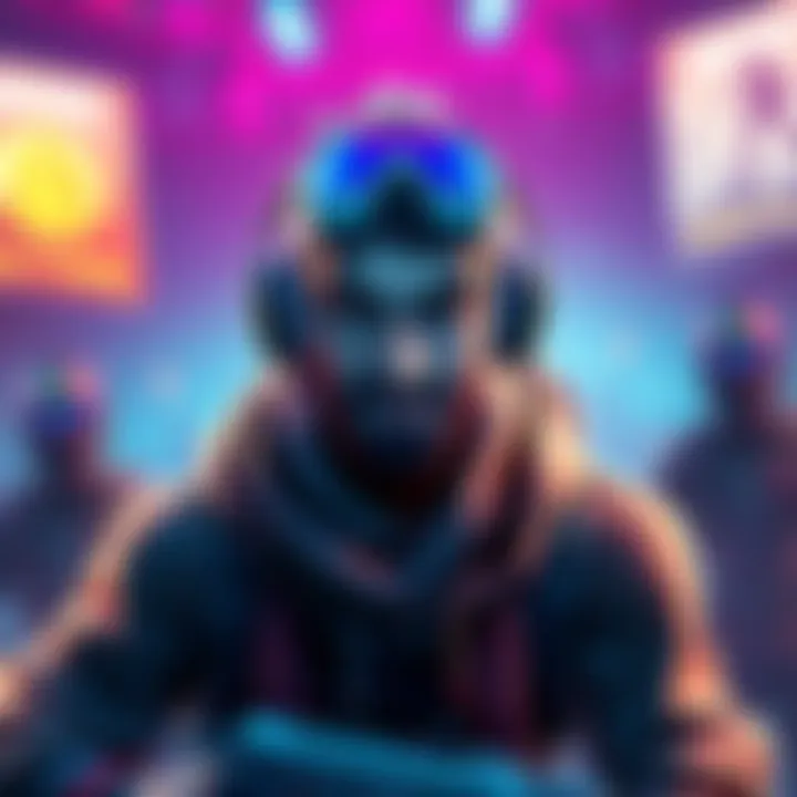 Fan art of Typical Gamer in a Fortnite-themed environment, showcasing his gaming persona with vibrant colors and elements from the game.