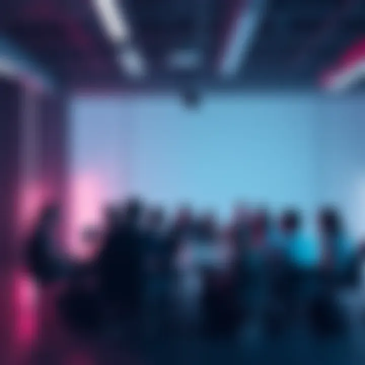 Workers Discussing Changes at Ubisoft Ubisoft employees gather in a meeting to discuss management issues and share thoughts on potential job changes.