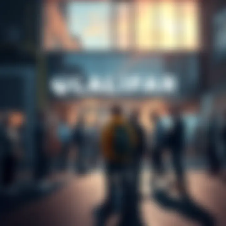 A group of 71 people standing outside the Ubisoft Halifax studio, looking concerned about their job loss after the closure announcement.