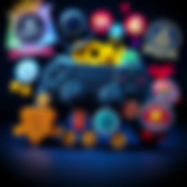 Ubisoft Connect Rewards Overview A collage showing various Ubisoft Connect rewards like in-game items, currency, and badges, with a game controller in the background.