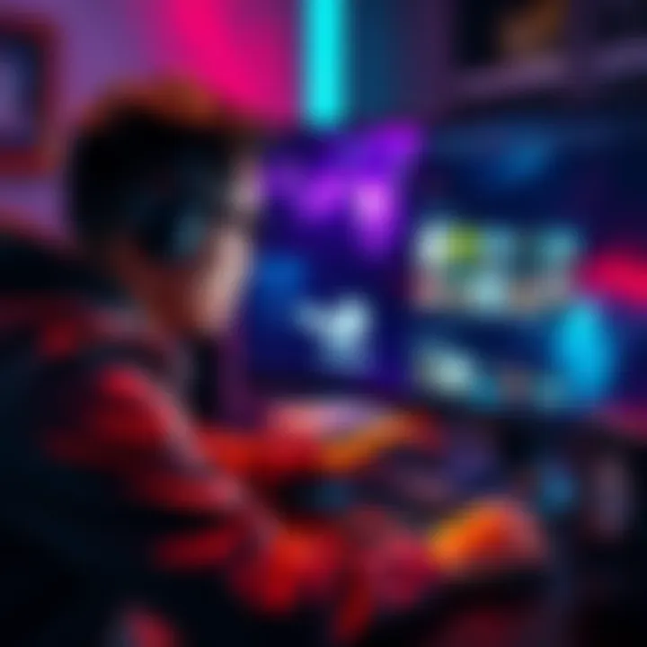 A player examining Ubisoft DLC options on a computer while looking at Steam game library.