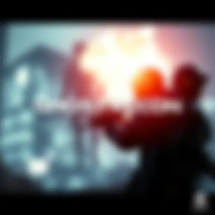 Image showing a game concept art for Ghost Recon, featuring a soldier in tactical gear amid a blurred background symbolizing uncertainty
