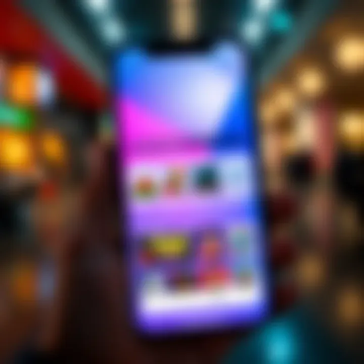 Ubisoft Mobile App Overview A smartphone displaying the Ubisoft mobile app interface with game icons and exclusive content options