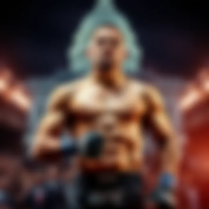 A UFC fighter standing confidently, rejecting an invitation to a White House event while expressing concerns about the Epstein list.