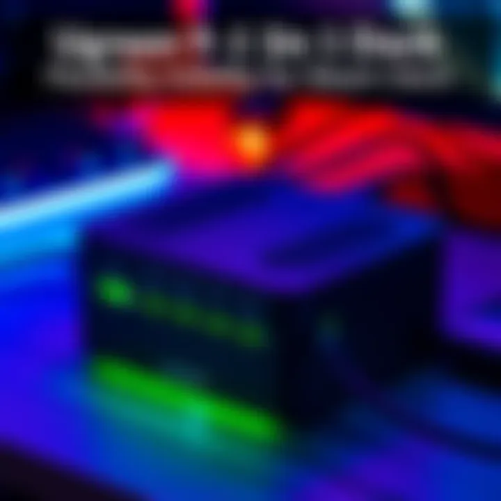 Ugreen 9 in 1 Dock connected to a Steam Deck, showcasing multiple ports and SD card slot with clear ventilation space