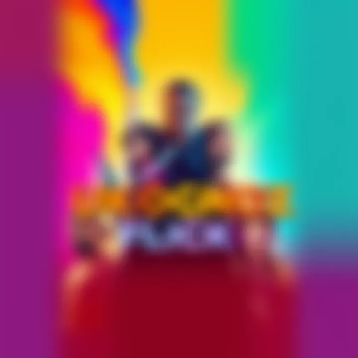 A colorful movie poster featuring the title Ukognoz Flick with characters from the film and a vibrant background.