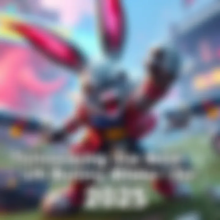 An animated Ult Bunny character showcasing its powerful abilities in a colorful gaming environment