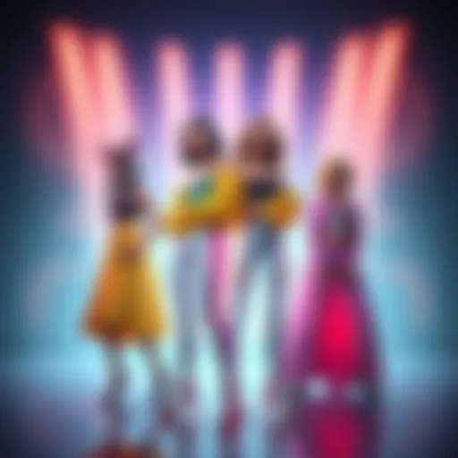 A display of stylish outfits inspired by the Ranking Ultimates Base Skin, showcasing current fashion trends.