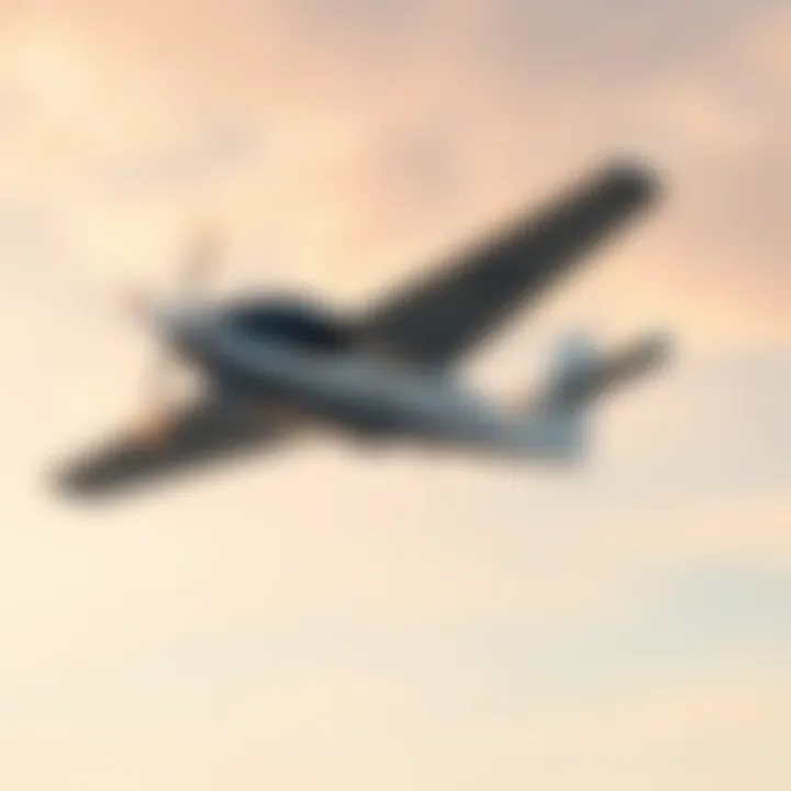 Ultralight Jet Propulsion Technology A modern small aircraft equipped with ultralight jet propulsion flying in a clear sky.