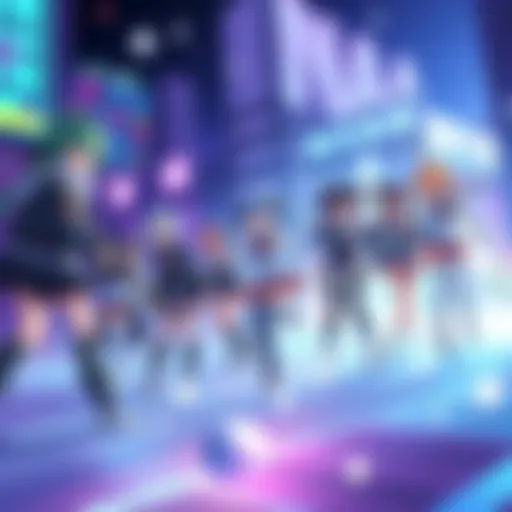 Players creating a full team of Umamusume characters in gameplay