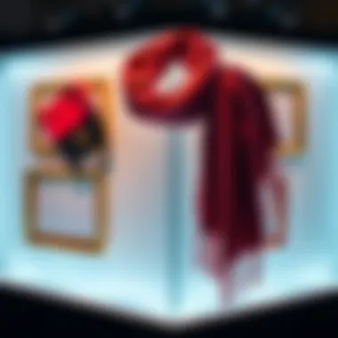 Umbra Scarf on Display The Umbra scarf showcased on different stylish frames, highlighting its versatility and design.