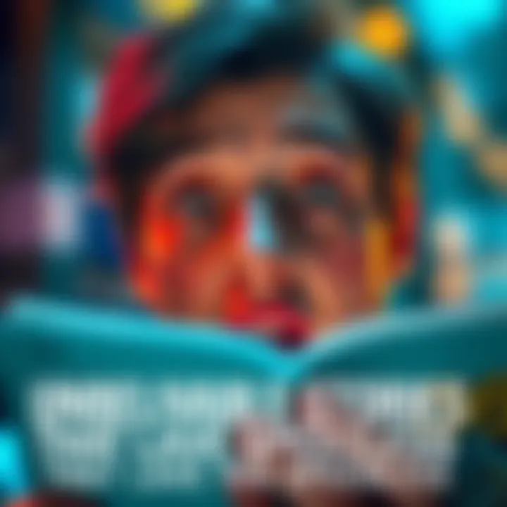 A person with wide eyes and an open mouth, surprised by unbelievable stories they read