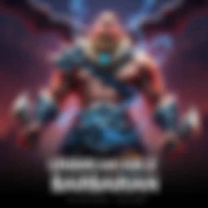 A strong barbarian warrior standing tall, showcasing his muscles and armor while surrounded by energy representing regeneration and strength.