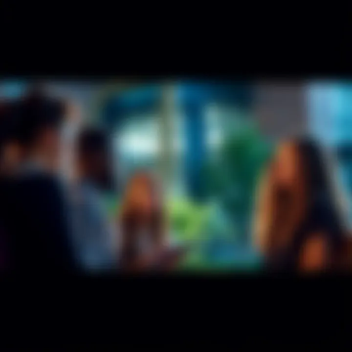 A group of students discussing recent changes at the UNC campus, showing a sense of community and concern.