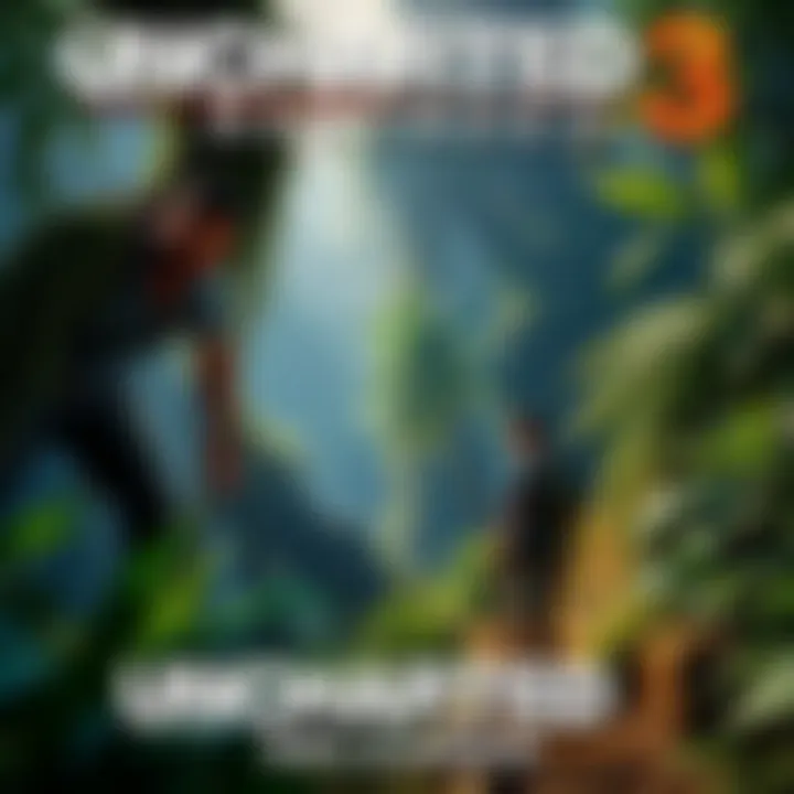 A character exploring a lush jungle environment in Uncharted 3 Reloaded, showcasing new graphics and gameplay features.