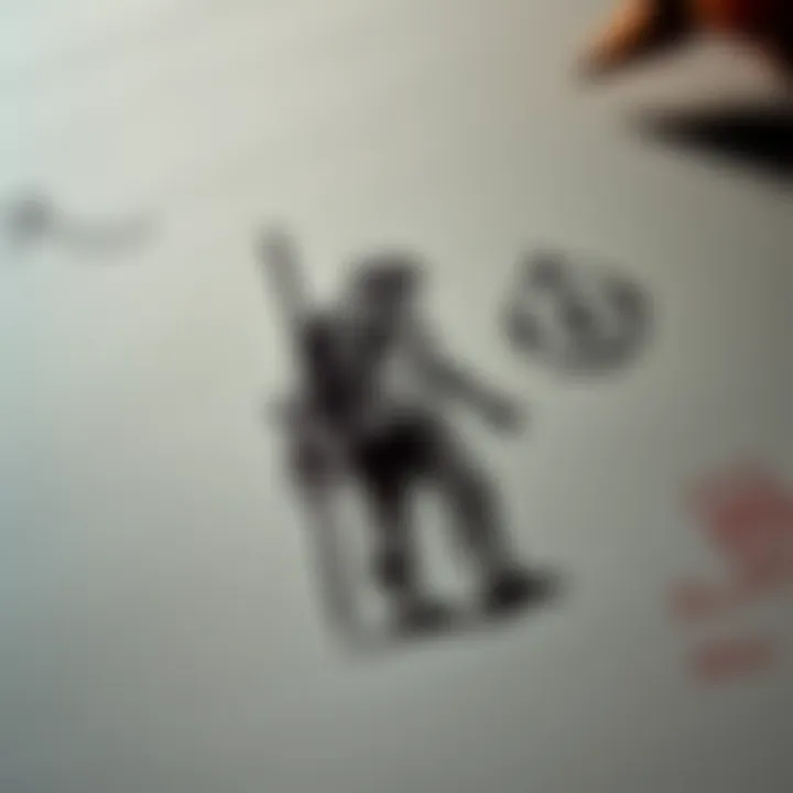 A close-up of a drawing found in Uncharted 4 that hints at The Last of Us Part II, showing a character and a significant symbol.
