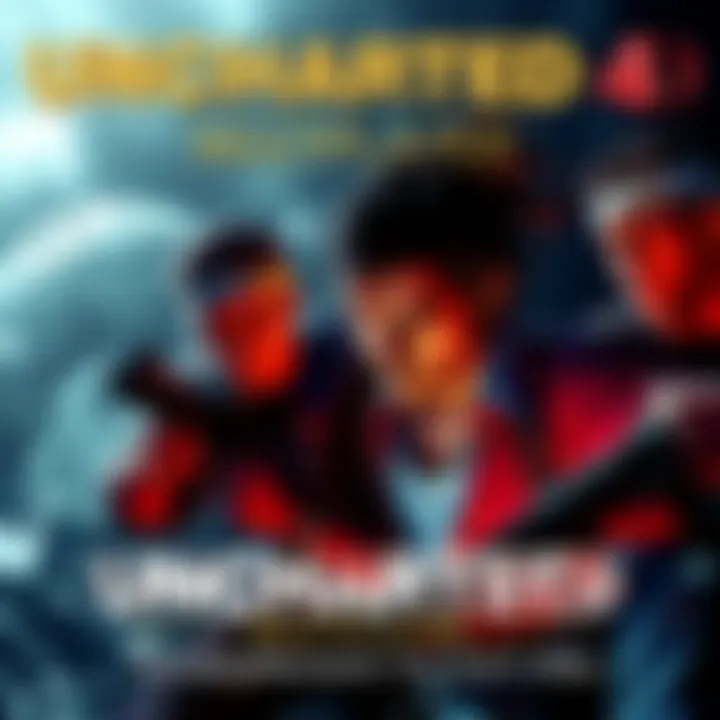 Players engaged in intense gameplay during a multiplayer match in Uncharted 4, showcasing teamwork and strategy.