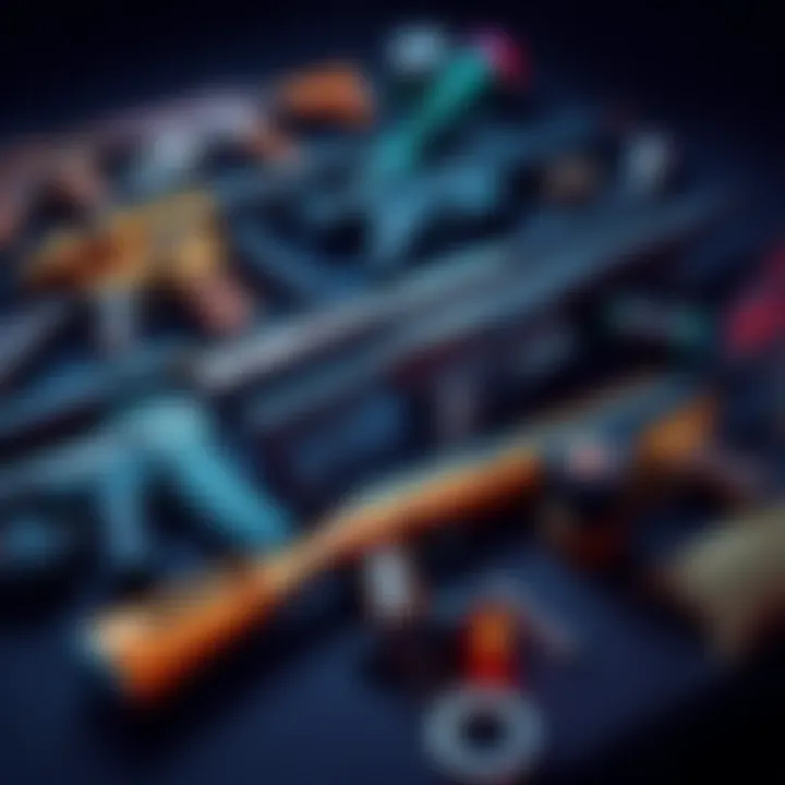 Unclaimed Game Items A collection of weapons and mods from a game with a focus on gear management