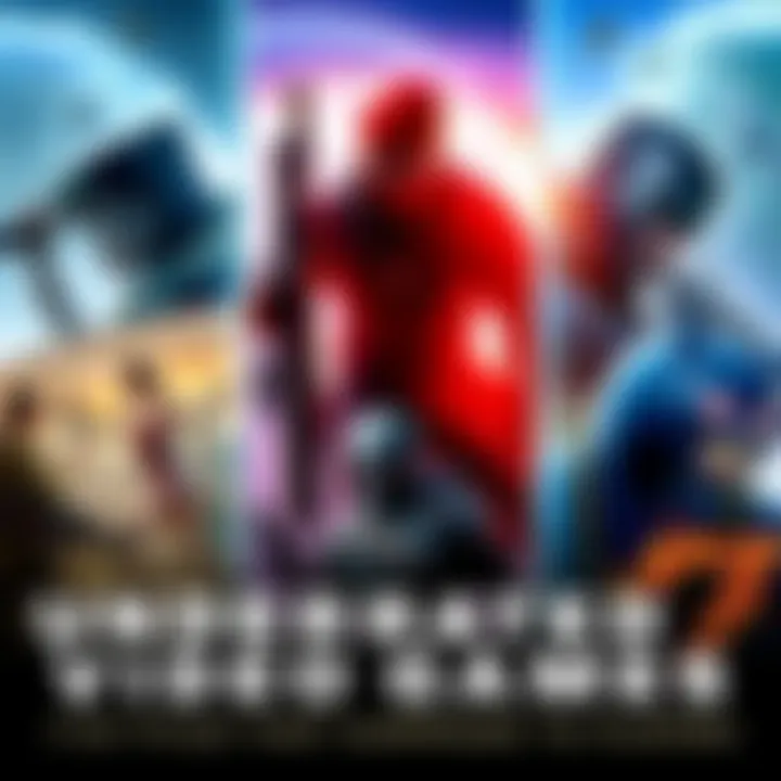 A collage of seven underrated video game covers showing characters and scenes from each game, highlighting their unique art styles.